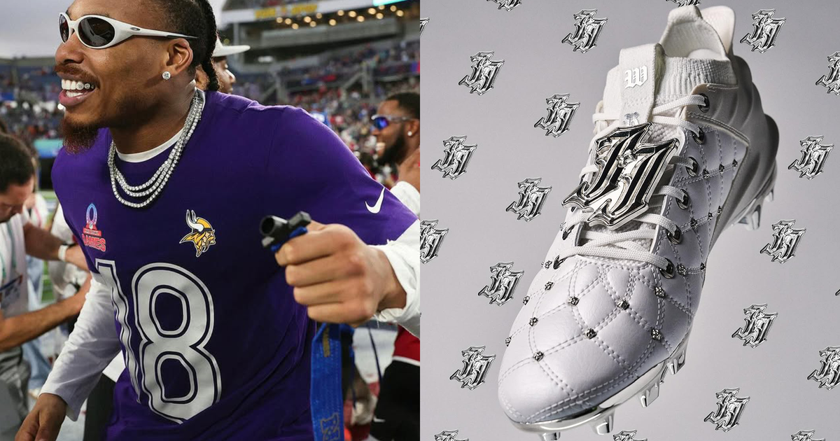 Justin Jefferson's Chrome Hearts-Inspired Under Armour Cleats Are