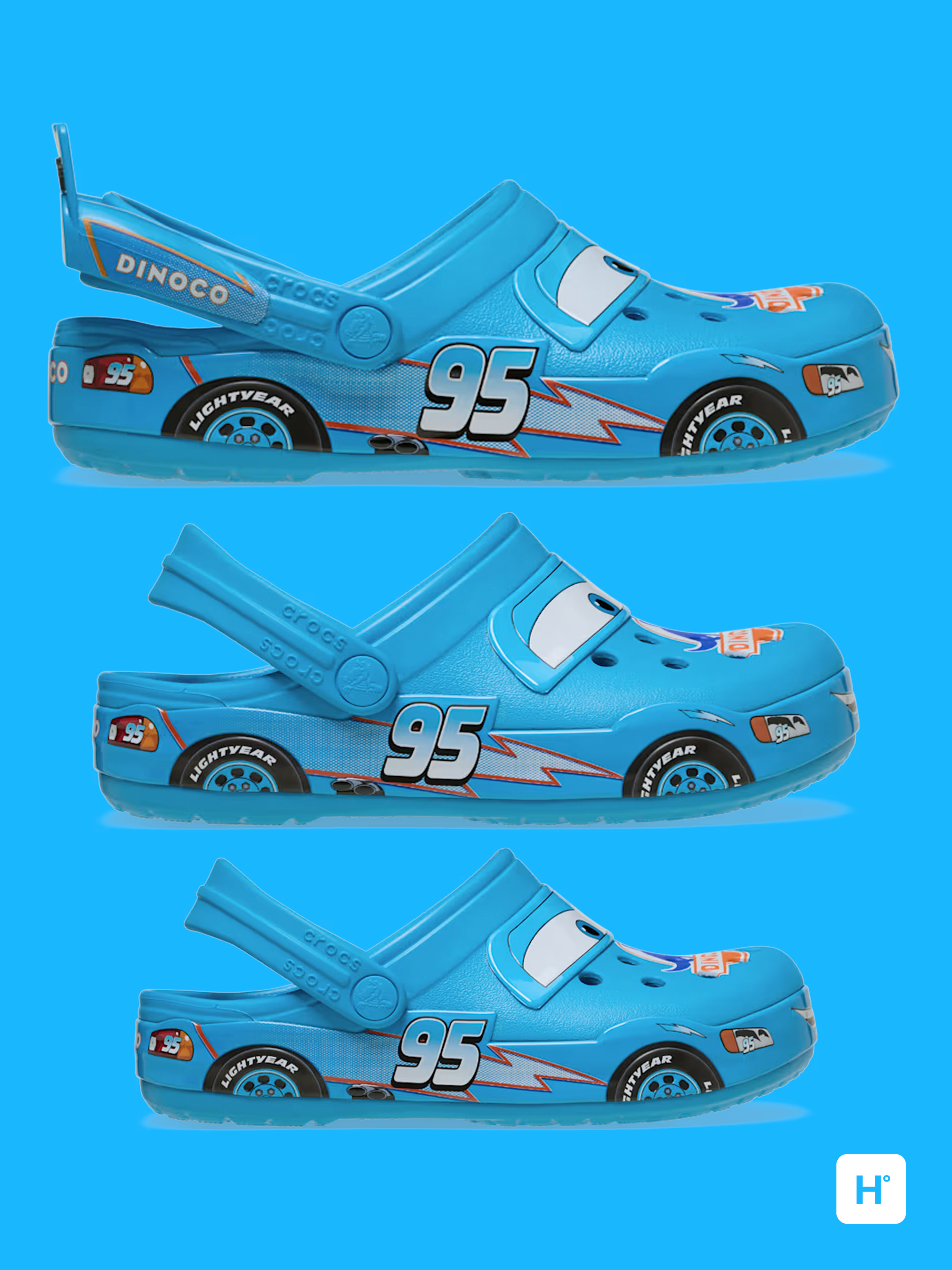 Disney & Pixar's Cars x Crocs Classic Clog "Lightning McQueen" (Dinoco)