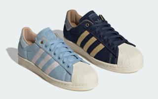 The Adidas Superstar 82 Doubles-Up in Denim