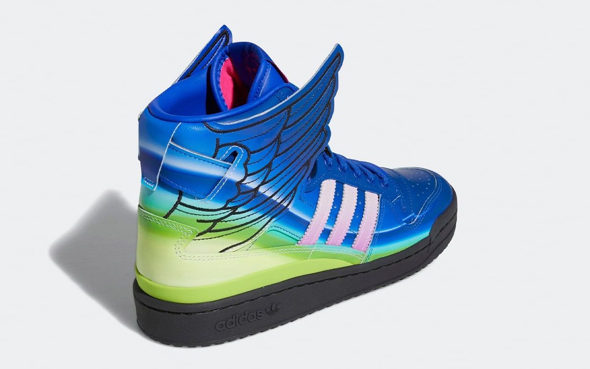 adidas×JEREMY SCOTT Flame pattern set up DEAD STOCK ADIDAS Jeremy Scott Shark Flame Fin Light-Up