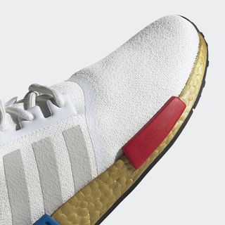 adidas nmd r1 white metallic gold blue red fv3642 release date info 9