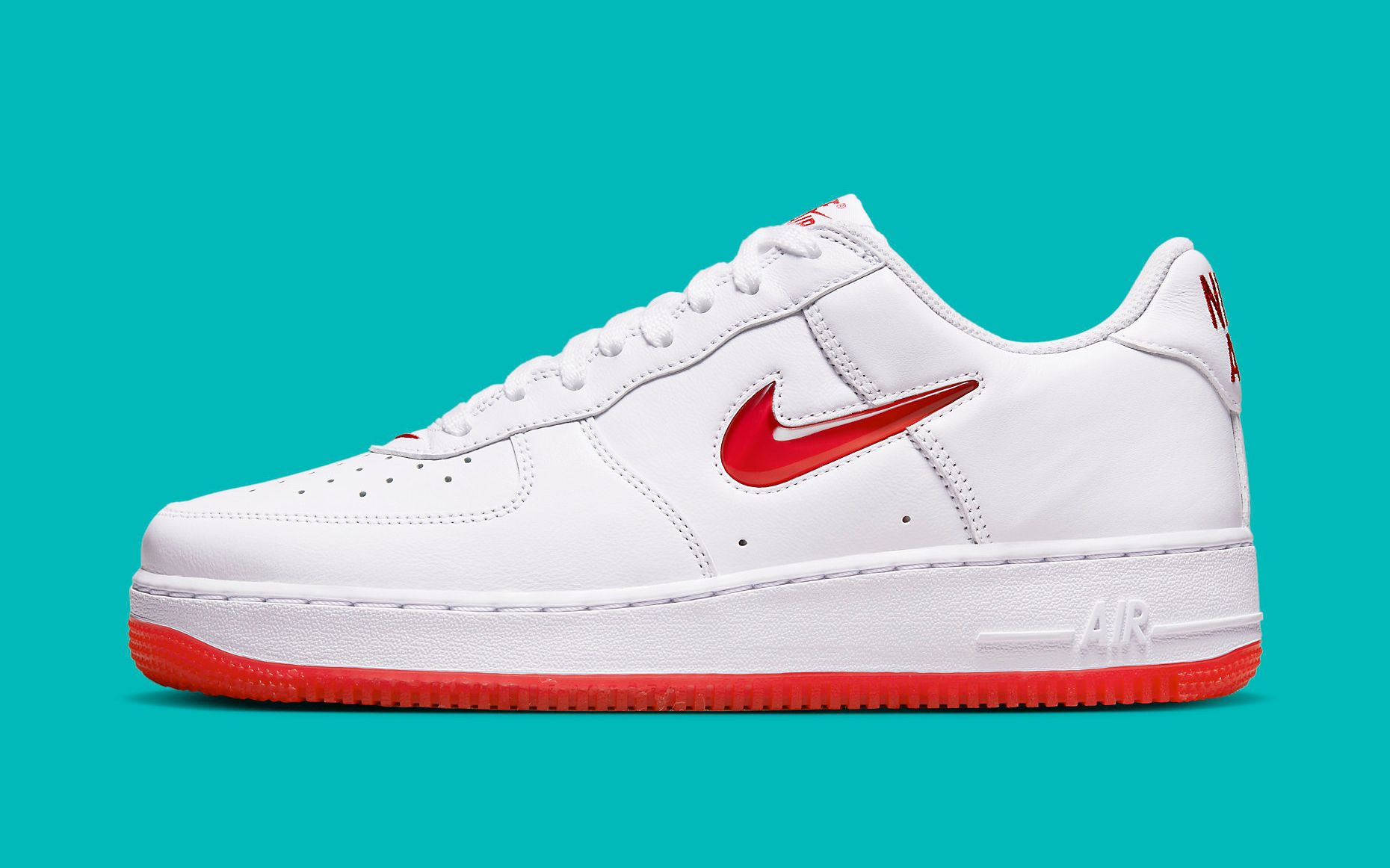 Air force 1 jewel on sale red