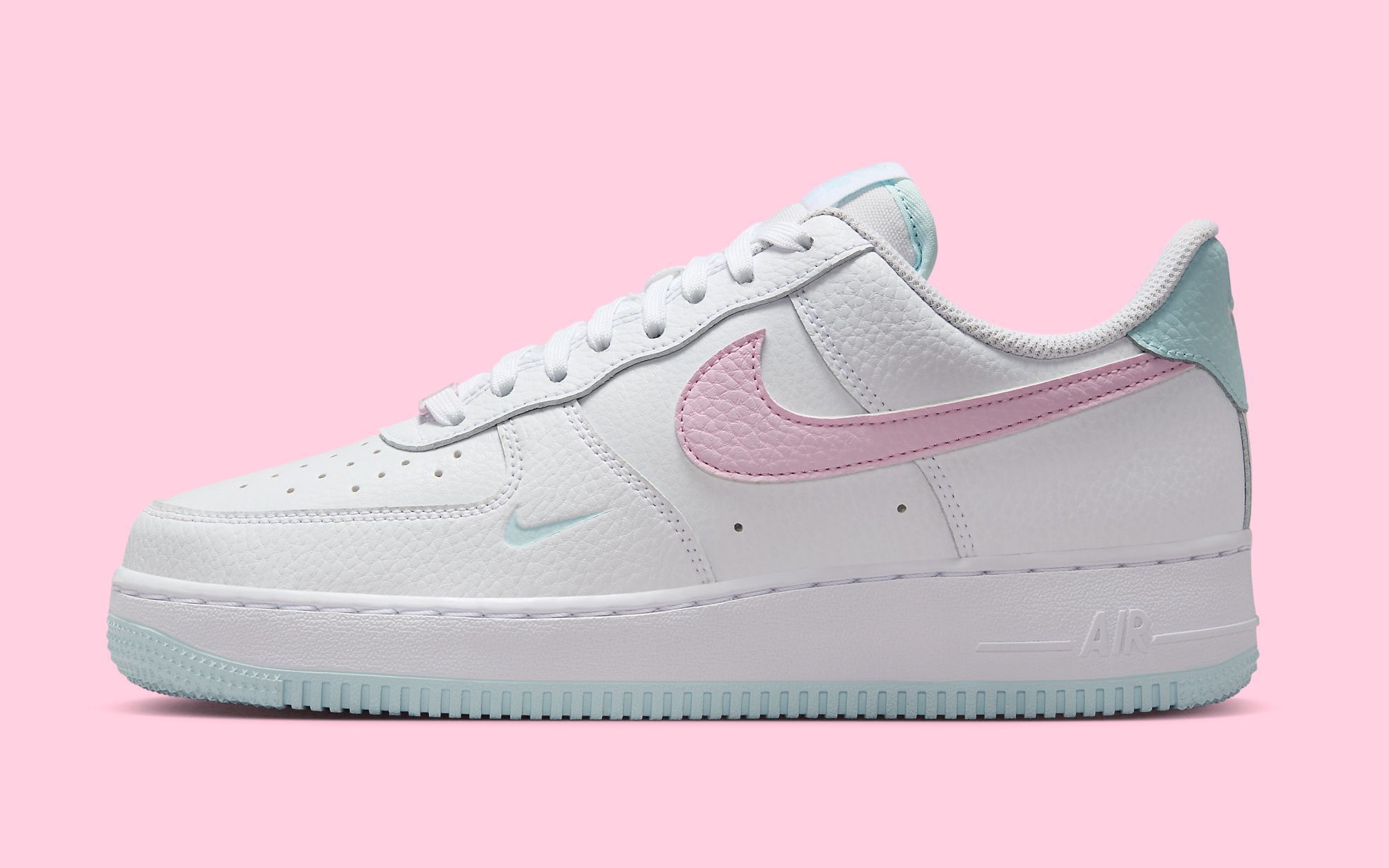 nike air force 1 pink and blue tick