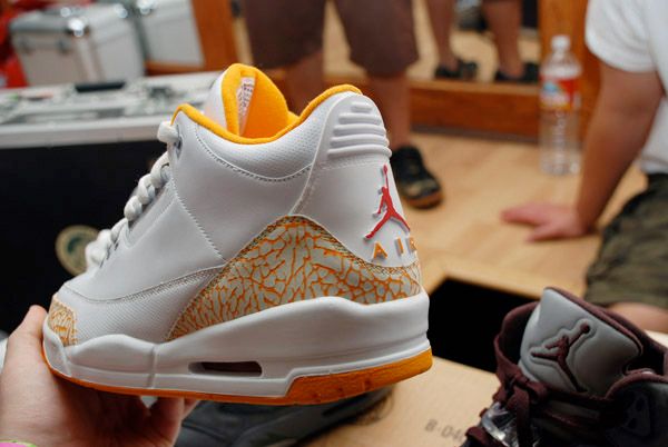 Jordan 3 2024 white and orange