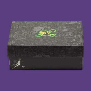 Little Kids' Space Jam x Air Jordan 1 Low "Air Bugs" Shoe Box (SKU: JA5474-001). Photo via Nike.