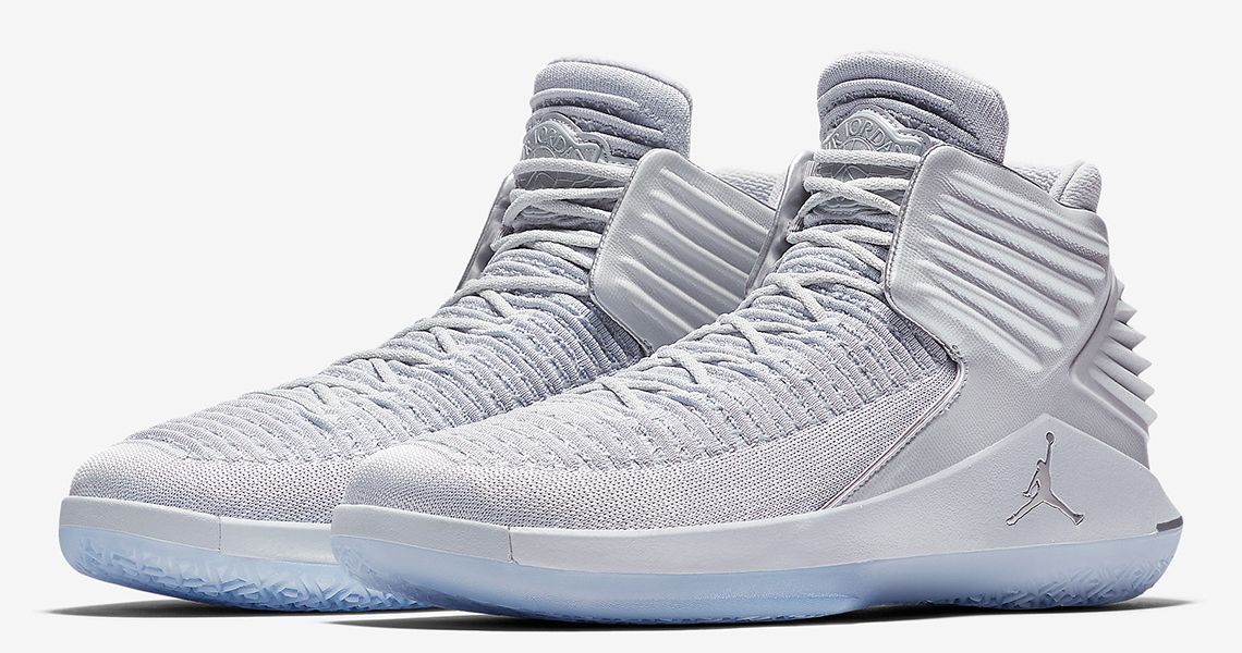“Pure Platinum” is the next colorway to hit the Air Jordan 32
