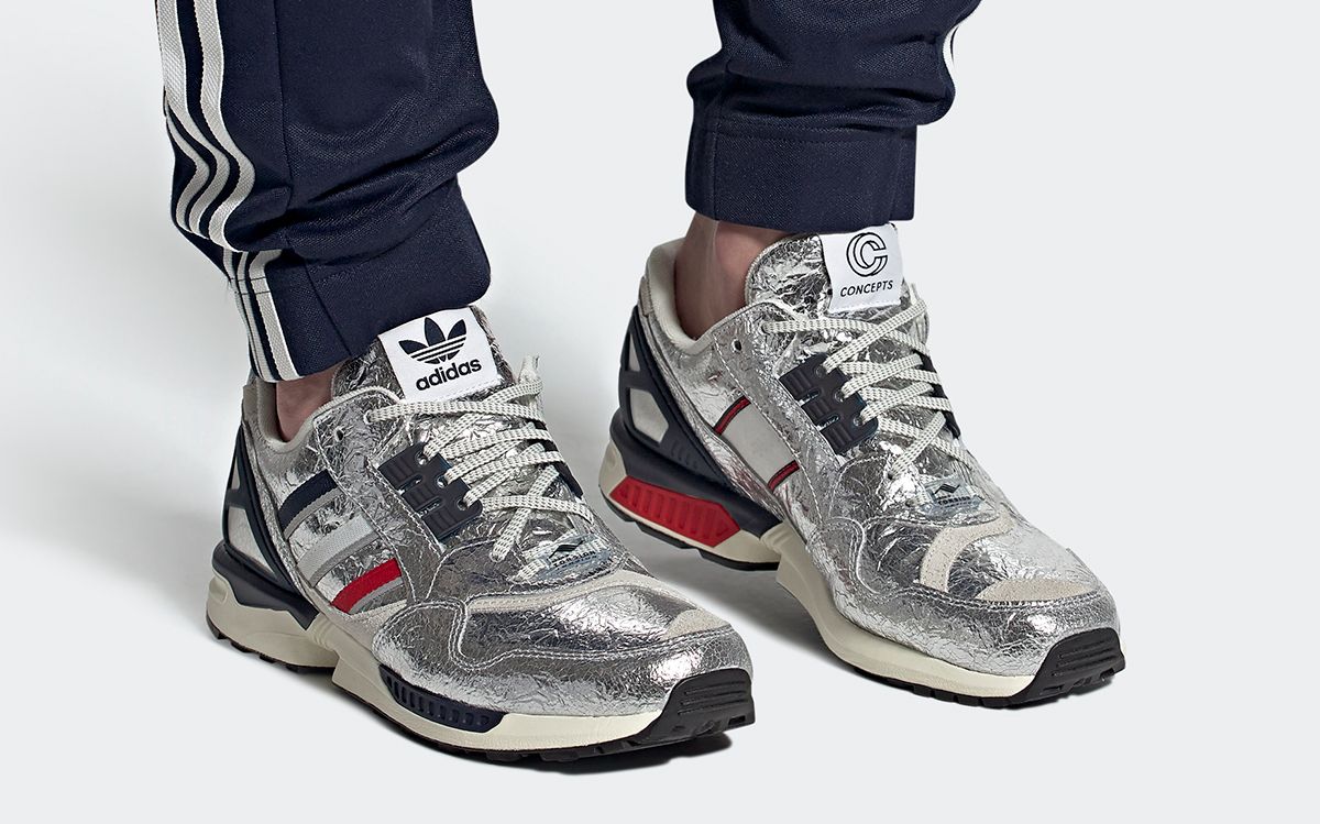This Metallic Silver Concepts x adidas ZX 9000 is Out of This World 