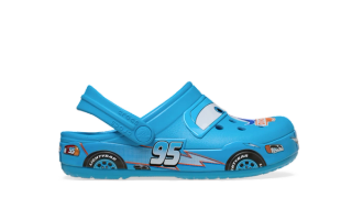 Disney & Pixar's Cars x Crocs Classic Clog "Lightning McQueen" (Dinoco) collaboration.