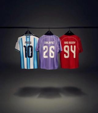 adidas Football Jerseys for Lionel Messi, Timothee Chalamet & Bad Bunny.