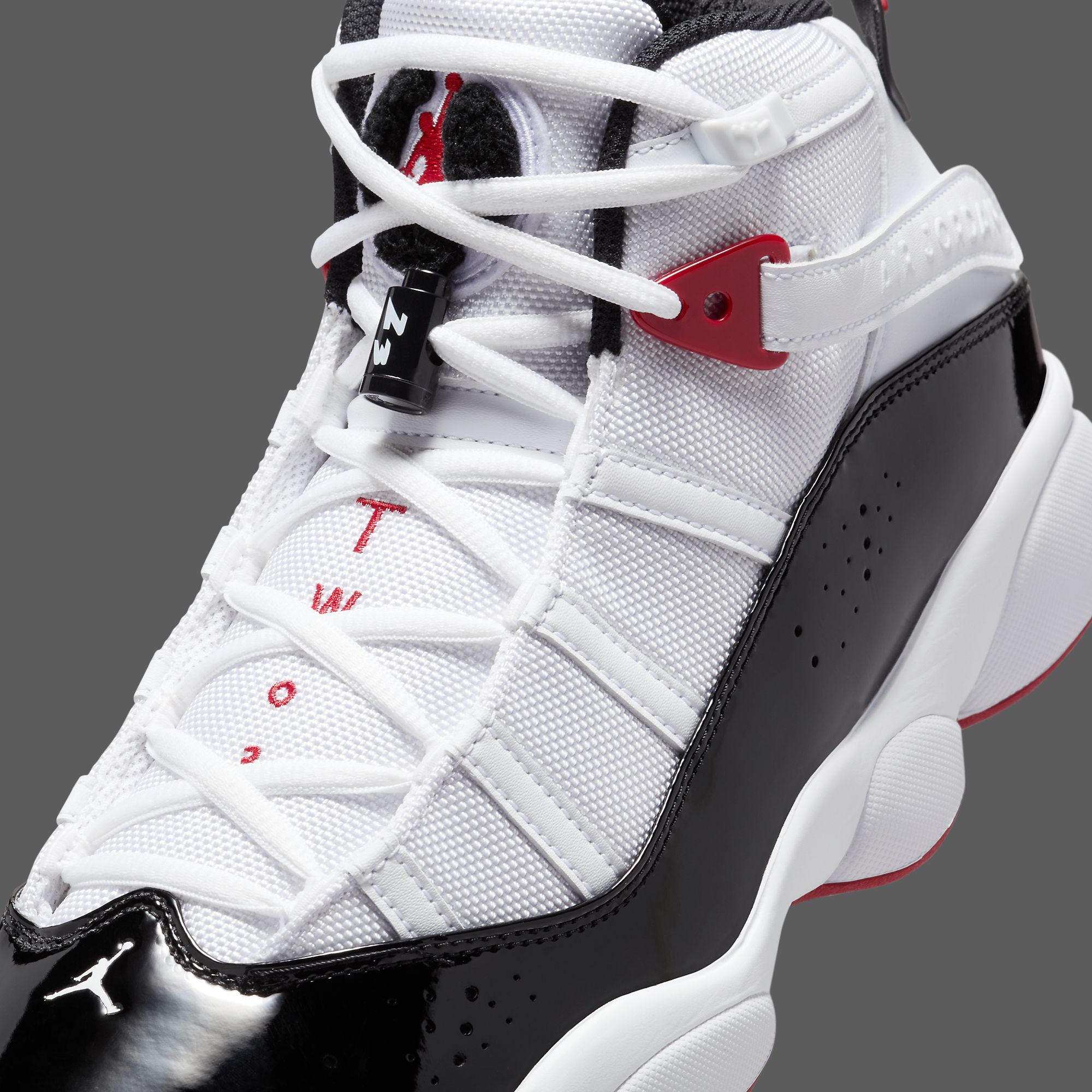 スニーカー Nike Jordan 6 Rings Chicago Bulls White/Varsity Red Air Jordan 6 Rings 'Chicago Bulls' – Puffer Reds