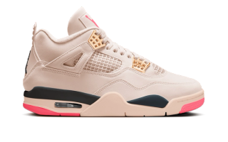 Speculative mock-up of the Air Jordan 4 "Birds of Paradise" retro clad in a "Coconut Milk/Metallic Gold/Muslin/Bright Mango/Sundial/Black" color scheme.
