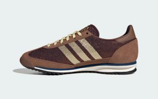 Women's adidas SL 72 Rhinestone "Preloved Brown" (SKU: KJ2425). Photo via adidas.