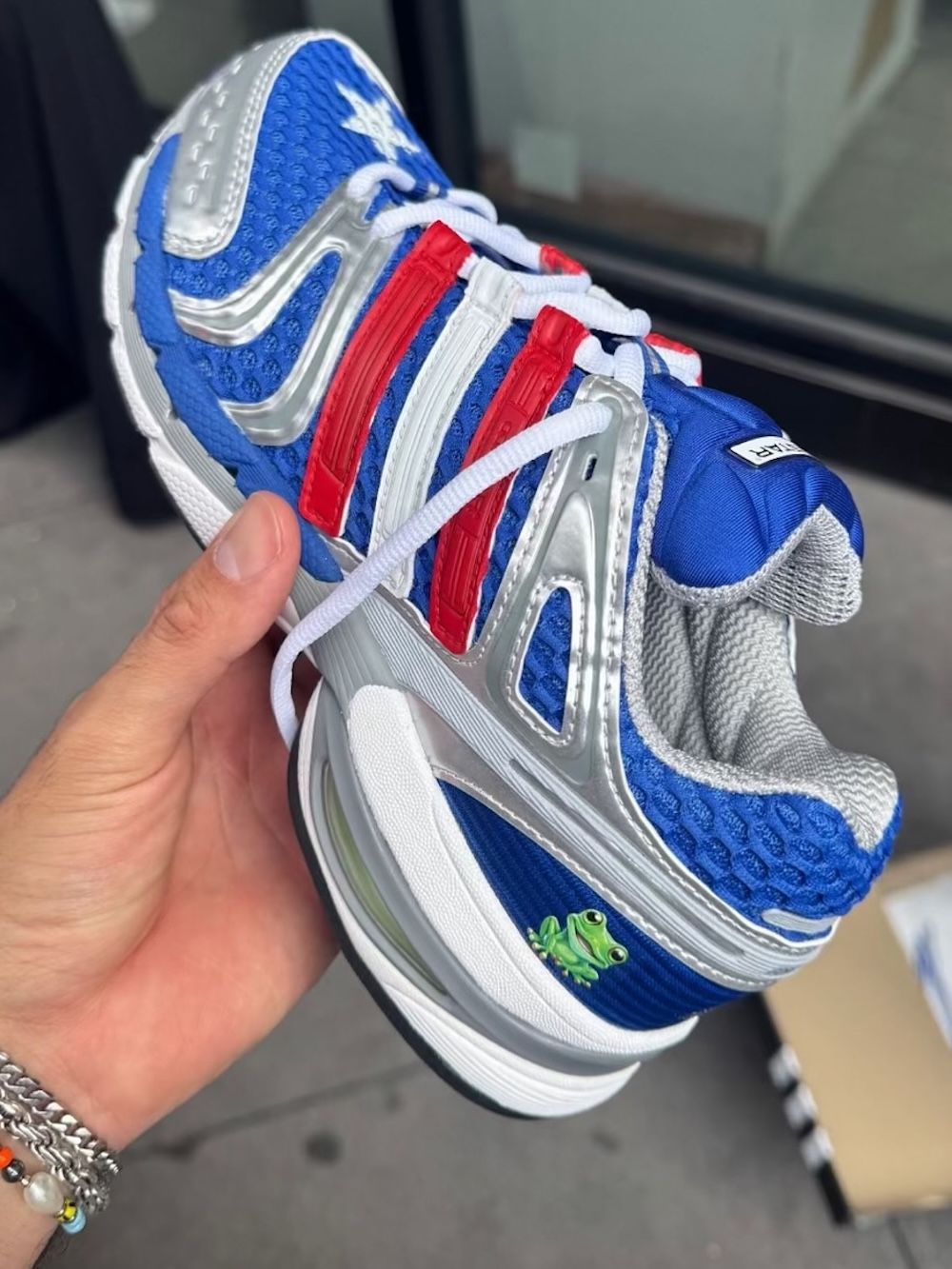 Custom adidas AdiStar Control 5 by Sneaker Room (2025). Photo via Sneaker Room.