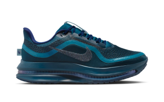 Swarovski® x Nike Pegasus Premium "Blue Force" running shoe collaboration.