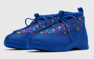 Speculative mock-up of the Air Jordan 15 "Hyper Blue" retro.