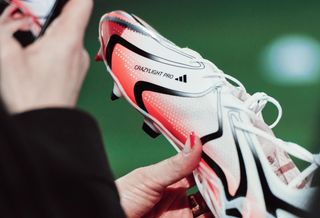 adidas Adizero Crazylight Pro football boots concept at the Home of Innovation Summit in Germany, Sept. 25, 2026.