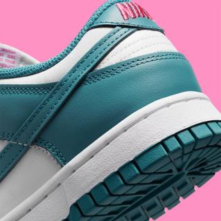 Nike Puts Pops of Pink on This White and Teal Dunk Low | House of Heat°