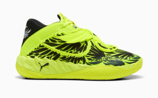 PUMA MB.05 "Voltage" basketball sneaker.