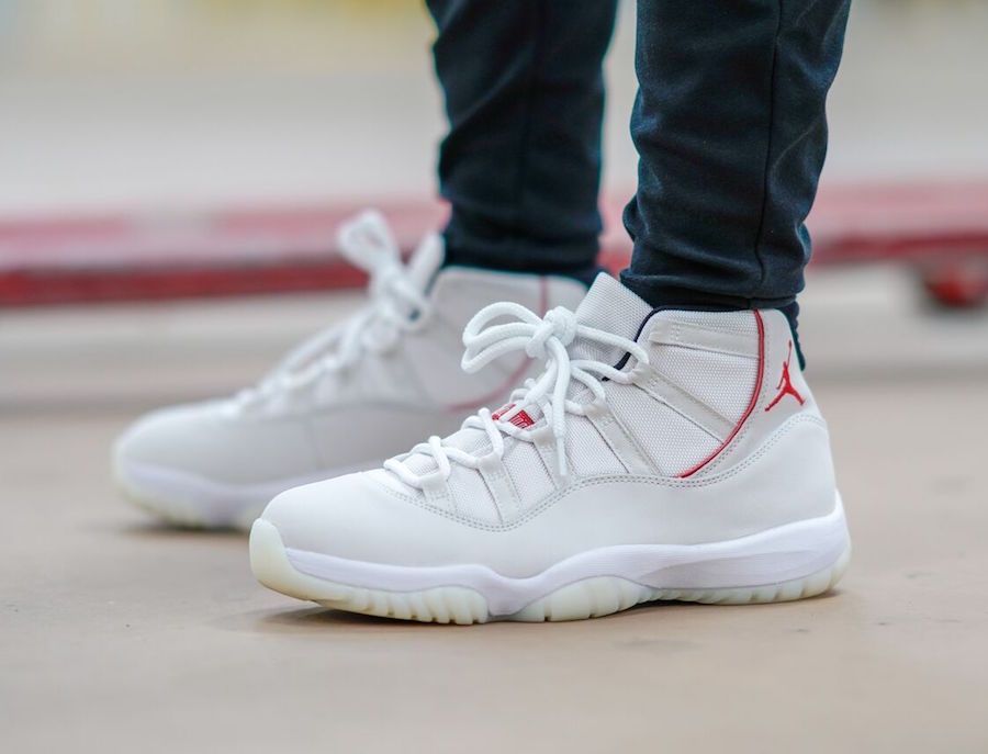 Jordan 11 platinum hot sale tint size 6