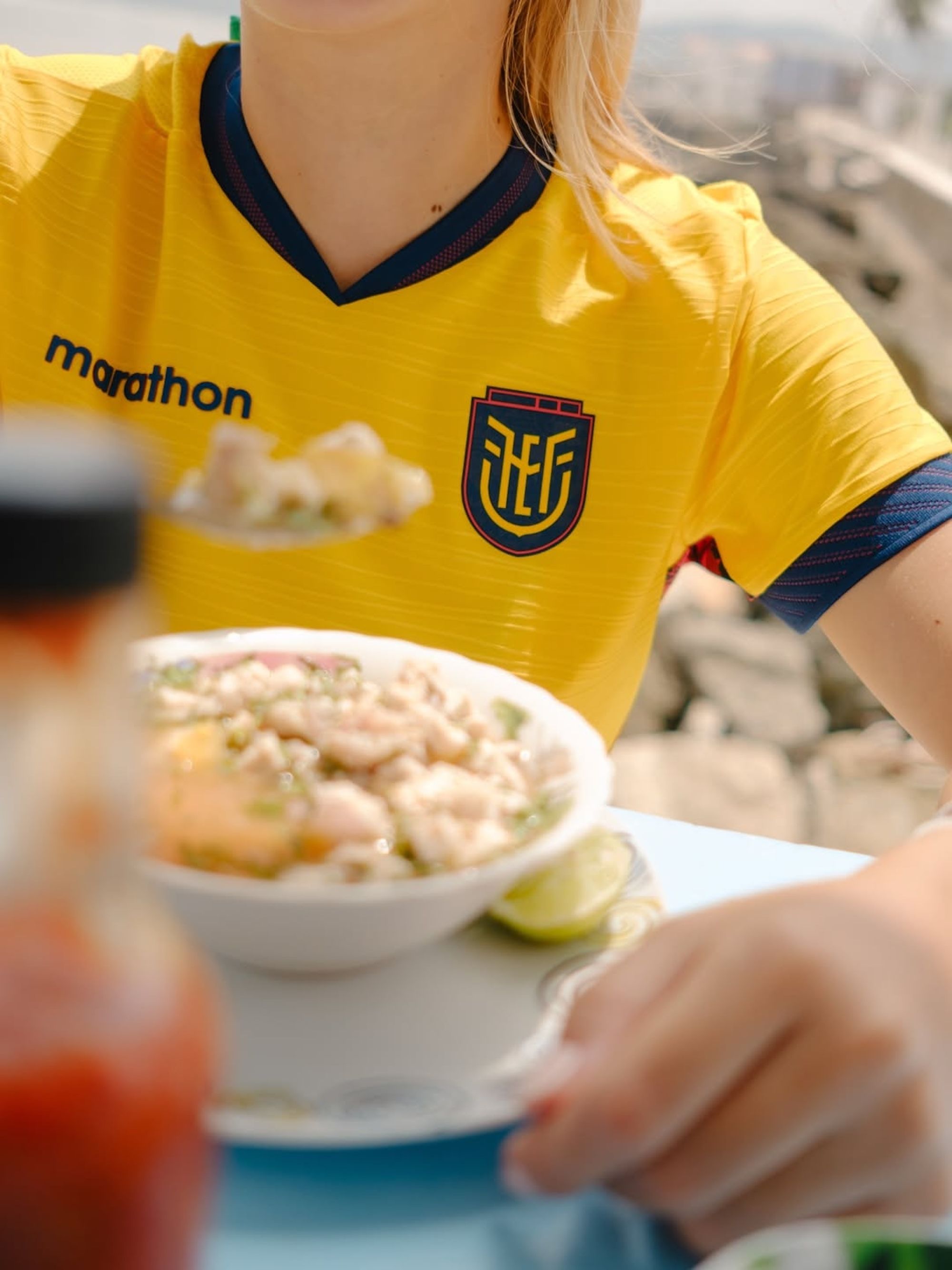 Ecuador 2026 Home Jersey. Photo via Marathon Sports.