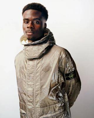 Bukayo Saka for Stone Island x New Balance Football Summer 2026 Collection. Photo via Stone Island.