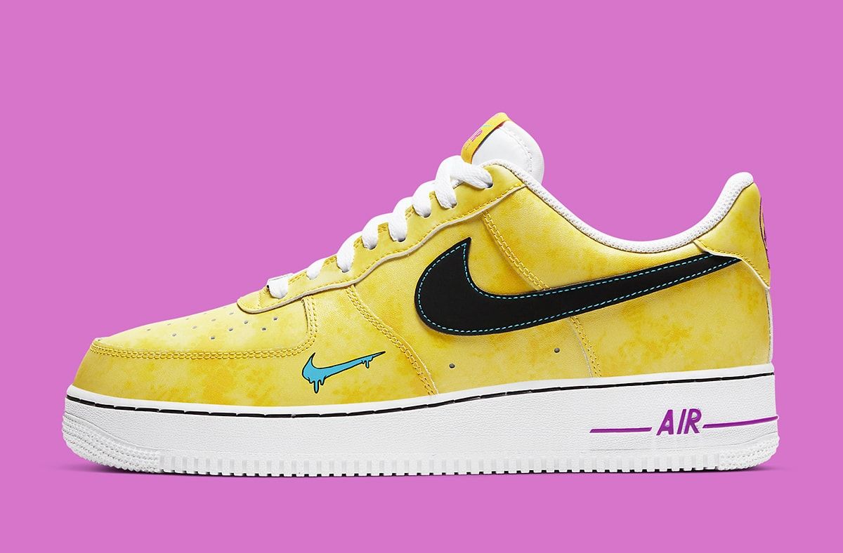 [US 7C] NIKE AIR FORCE 1 AF1 LV8 3 TD Toddler Peace Love Basketball Yellow Shoes outlet