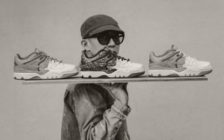 Nigo in promotional material for his Kintsugi-inspired Nike Air Force 3 Low capsule.