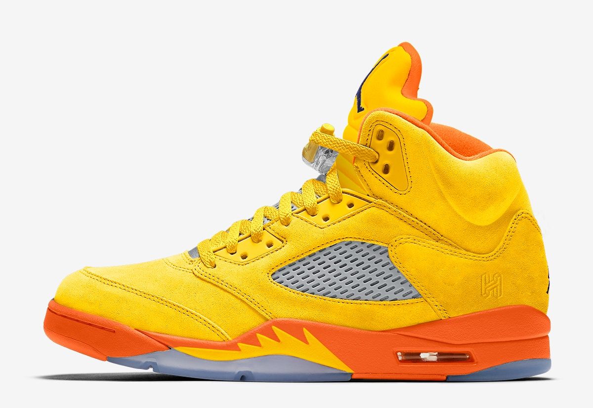 Orange 5s clearance jordan