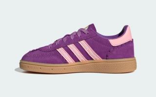 Little Kids' Disney x adidas Handball Spezial "Rapunzel" (SKU: KK4763). Photo via adidas.