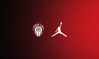 Logo lock-up for London Lions & Jordan Brand Basketball.