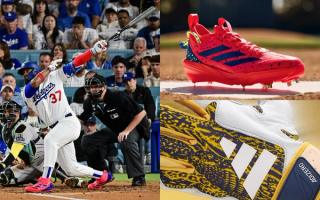 adidas Baseball performance products (including the Adizero Impact 2.0, ADZ 6.0 batting gloves) as worn by Teoscar Hernández.