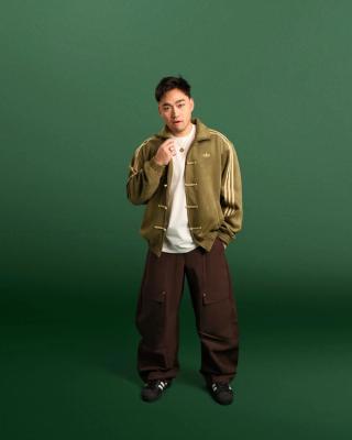 adidas Chinese New Year Jacket "Focus Olive" (SKU: KT3846).