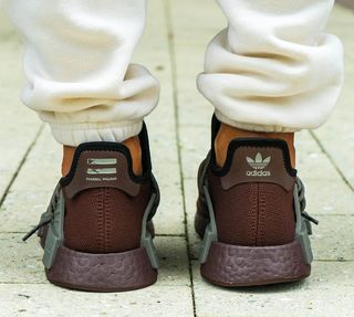 pharrell x adidas nmd hu brown grey release date 9