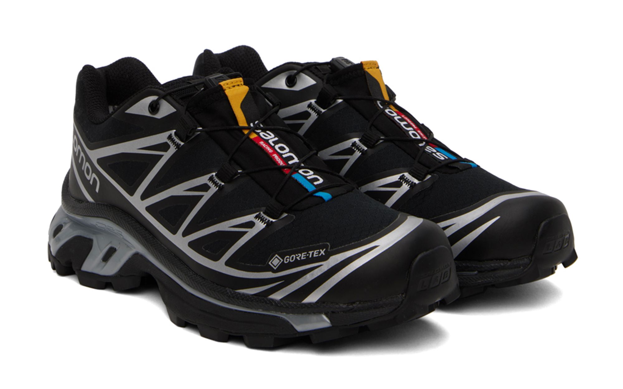 The Salomon XT-6 GORE-TEX Surfaces in Black and Silver | House of Heat°