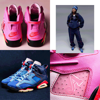 Awake NY x Air Jordan 6 "Blueberry" & "Bubble Gum Pink" Retros. Photos via Awake NY.