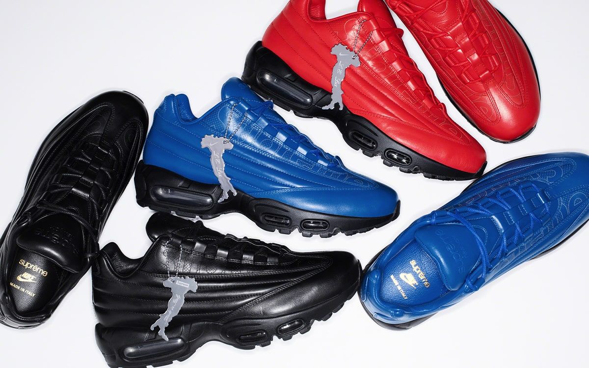 Supreme Unveil Three-Piece Air Max 95 Lux “Made in Italy” Pack ...