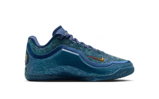 Big Kids' Nike LeBron 23 "Out for Redemption" release in a "Midnight Navy/University Red/Metallic Gold" color scheme.