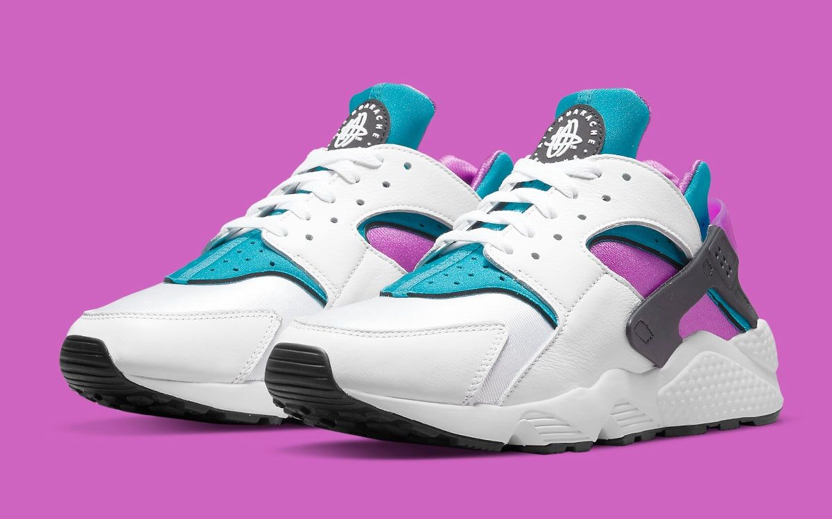 Teal and 2024 purple huaraches