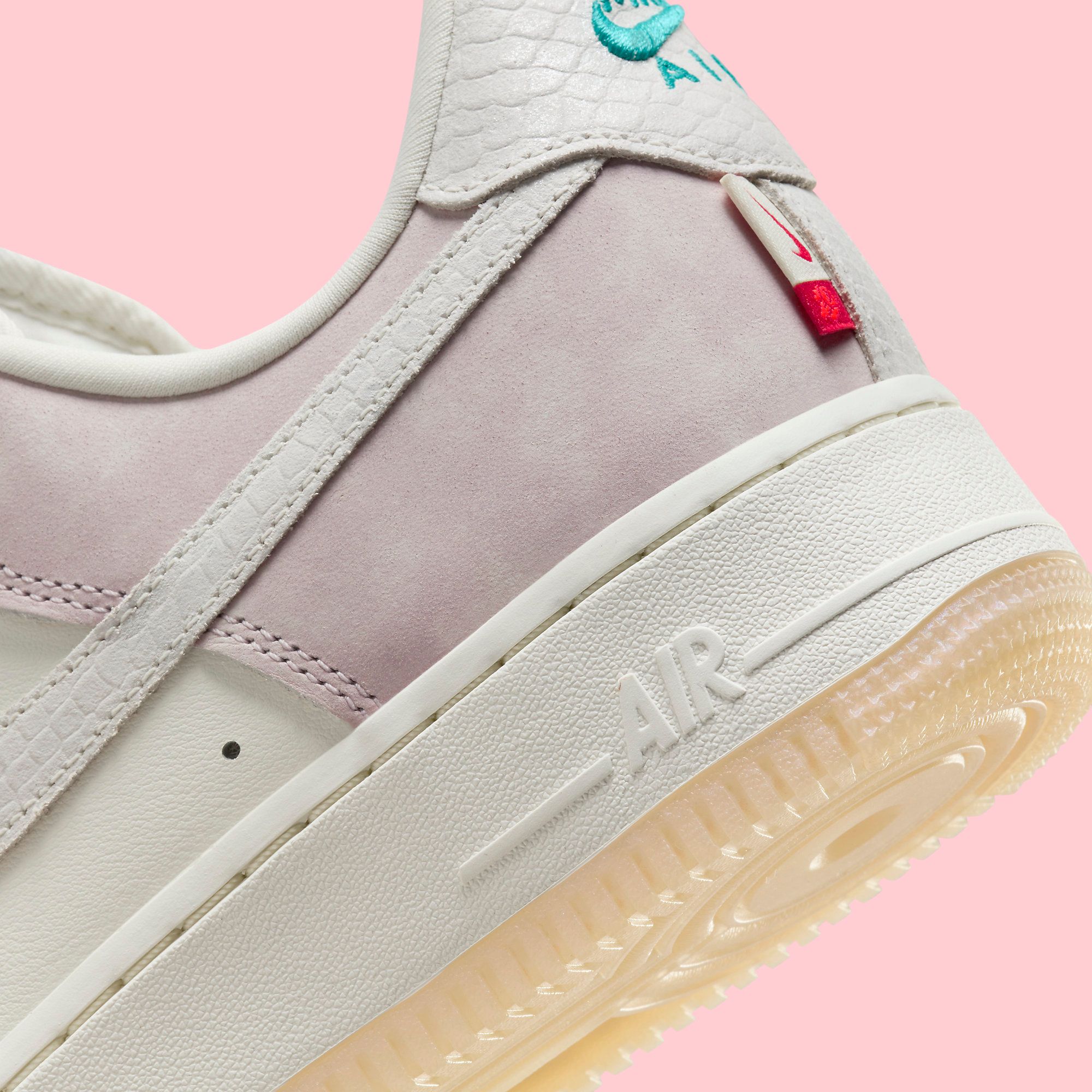 Air force 1 beige clearance and pink