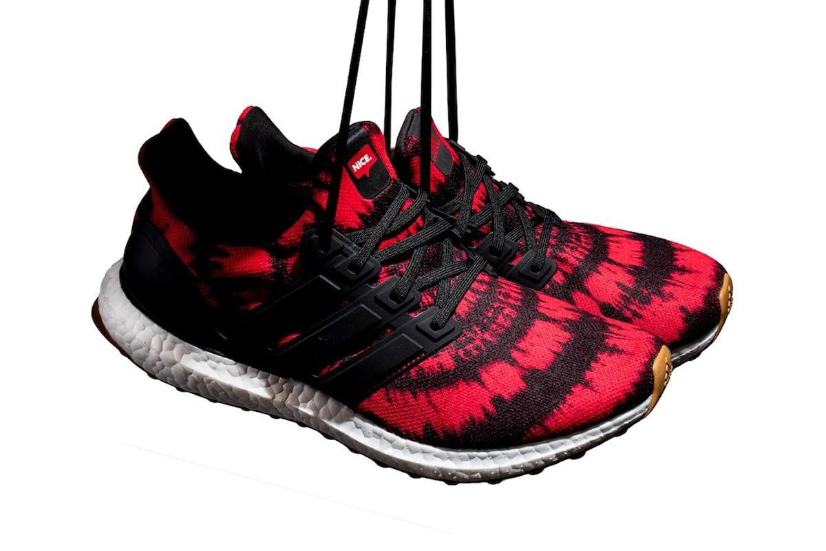 Adidas nmd red tie dye sale