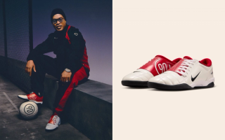 Ronaldinho wearing the Nike Total 90 III "Gym Red/White" indoor shoe.