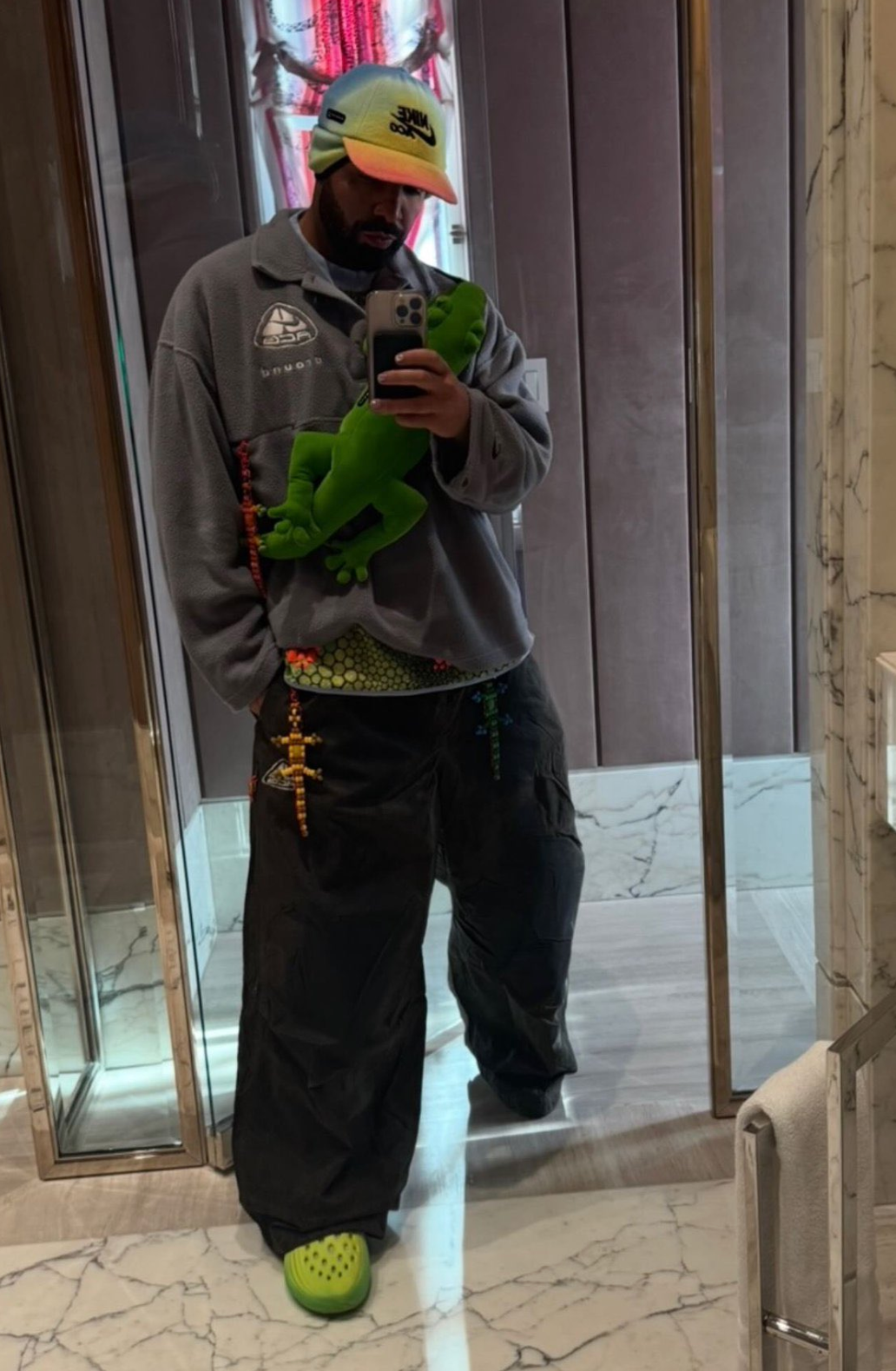 Drake Wearing CPFM x Nike ACG.