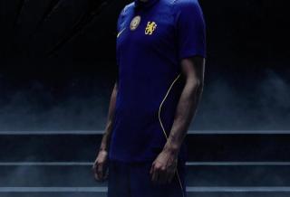 Cole Palmer in promo visual for Chelsea's 2026/27 Home kit by Nike.