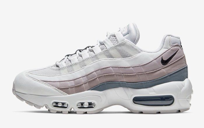 white and grey 95 air max