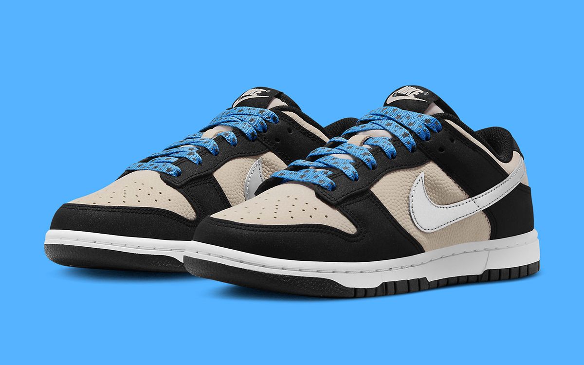 New Nike Dunk Low Boasts Bone, Black and Metallic Silver Finishes