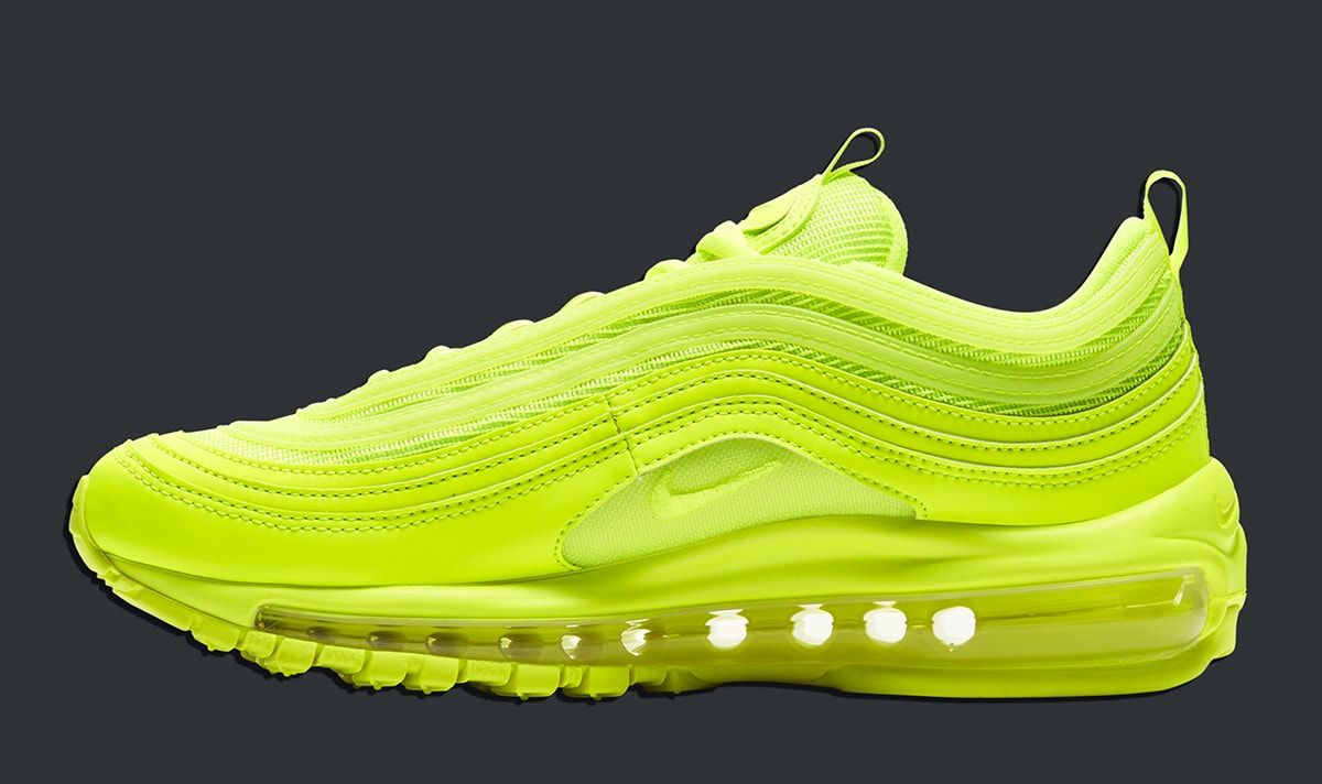all lime green air max 97
