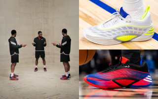 Promo visual for Donovan Mitchell's adidas D.O.N. Issue #8 signature basketball shoe, playing on a viral Spider-Man meme.