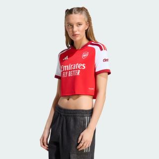 Arsenal 26/27 Home Cropped Jersey (SKU: KB5586). Photo via adidas.
