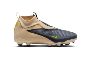 Kids' Kobe Bryant x Nike Phantom 6 High Academy FG/MG "Black Mamba" football boots.