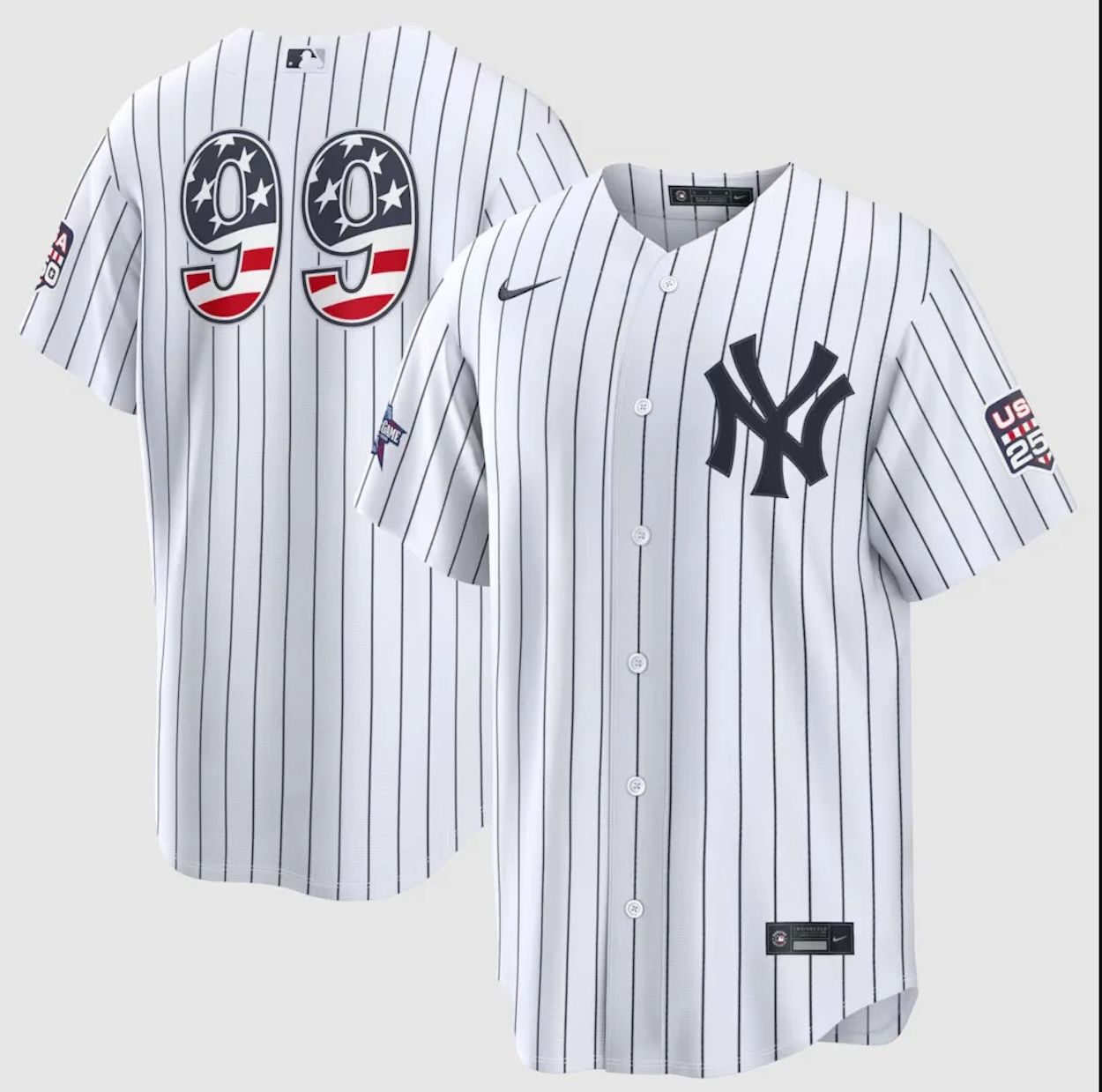 Aaron Judge New York Yankees 2026 MLB All-Star Nike Jersey (SKU: RE260MIRAZV-3X8). Photo via Nike.